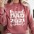 Proud Dad Of a 2021 Graduate Father Senior 21 Graduation Comfort Colors Sweatshirt Crimson