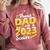 Proud Dad Of A 2023 Senior Graduation Comfort Colors Sweatshirt Crimson