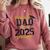 Proud Dad Of a 2025 Senior Graduation Comfort Colors Sweatshirt Crimson