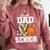 Proud Dad Of A 2026 Senior Basketball Graduation Leopard Comfort Colors Sweatshirt Crimson