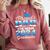 Proud Dad Of 5th Grade Graduate 2024 Elementary Graduation Comfort Colors Sweatshirt Crimson