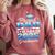Proud Dad Of 5th Grade Graduate 2025 Elementary Graduation Comfort Colors Sweatshirt Crimson