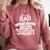 Proud Dad Class Of 2025 Graduate Graduation Ceremony Comfort Colors Sweatshirt Crimson