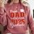 Proud Dad Of a Class Of 2025 Graduate For Graduation Comfort Colors Sweatshirt Crimson