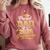Proud Dad Of a Class Of 2025 Graduate Senior Graduation Comfort Colors Sweatshirt Crimson