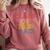 Proud Dad Of A Class Of 2026 Graduate Senior Graduation Comfort Colors Sweatshirt Crimson