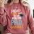 Proud Dad PhD Doctoral Graduation Doctorate Degree EdD PsyD Comfort Colors Sweatshirt Crimson