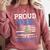 Proud Dad Of A State Trooper Police Officer Graduation Comfort Colors Sweatshirt Crimson