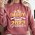 Proud Daddy Of Two 2023 Graduate Class 2023 Graduation Comfort Colors Sweatshirt Crimson