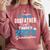 Proud Godfather Of Three 2023 Graduate 23 Class Graduation Comfort Colors Sweatshirt Crimson