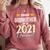 Proud Godmother Of A 2021 Graduate Graduation Clothes MBA Comfort Colors Sweatshirt Crimson