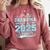 Proud Grandma Of a 2025 Senior Graduate Graduation Premium Comfort Colors Sweatshirt Crimson