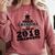 Proud Grandma Of A Class Of 2018 Tee Graduate Graduation Z1 Comfort Colors Sweatshirt Crimson