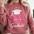 Proud Grandma Of a Class Of 2026 Graduate For Graduation Comfort Colors Sweatshirt Crimson