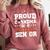 Proud Grandma Of a Football Senior 2026 Graduation Comfort Colors Sweatshirt Crimson