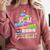 Proud Grandma Of Kindergarten Graduate 2025 Graduation Comfort Colors Sweatshirt Crimson