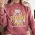 Proud Grandma Of Two 2024 Graduate Class 2024 Graduation Comfort Colors Sweatshirt Crimson