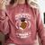 Proud Grandpa Of a 2026 Football Senior Graduation Comfort Colors Sweatshirt Crimson