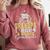 Proud Grandpa Of 5th Grade Graduate 2024 Family Graduation Comfort Colors Sweatshirt Crimson