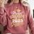 Proud Grandpa Of a Class Of 2025 Graduate Senior Graduation Premium Comfort Colors Sweatshirt Crimson