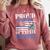 Proud Grandpa Of a State Trooper Police Officer Graduation Comfort Colors Sweatshirt Crimson