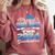 Proud Great Uncle Of Two 2024 Graduate Class 2024 Graduation Comfort Colors Sweatshirt Crimson