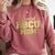 Proud HBCU Mom Graduation College Comfort Colors Sweatshirt Crimson