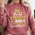 Proud Husband Of 2024 College Graduate Family 24 Graduation Comfort Colors Sweatshirt Crimson