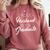 PROUD Husband Of The Graduate Couple School Graduation Comfort Colors Sweatshirt Crimson
