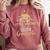 Proud Little Brother Class 2024 Graduate Senior Graduation Comfort Colors Sweatshirt Crimson