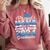 Proud Mama Of 2024 College Graduate Family 24 Graduation Comfort Colors Sweatshirt Crimson