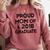 Proud Mom Of A 2018 Graduate Mama Graduation Comfort Colors Sweatshirt Crimson