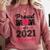 Proud Mom Of A 2021 Graduate Senior Graduation Comfort Colors Sweatshirt Crimson