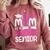 Proud Mom Of A 2024 Senior Graduation Comfort Colors Sweatshirt Crimson