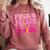 Proud Mom Of a 2025 Graduate Class Senior Graduation Mother Comfort Colors Sweatshirt Crimson