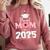 Proud Mom Of a 2025 Graduate Senior Mom Family Graduation Comfort Colors Sweatshirt Crimson