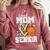 Proud Mom Of A 2026 Senior Basketball Graduation Leopard Comfort Colors Sweatshirt Crimson