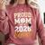 Proud Mom Of a 2026 Senior Volleyball Graduation Comfort Colors Sweatshirt Crimson