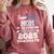 Proud MOM Of A 8th Grade Graduate 2025 Elementary Graduation Comfort Colors Sweatshirt Crimson