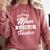 Proud Mom Of An Awesome Teacher Shirt Cute Graduation For Men Women Comfort Colors Sweatshirt Crimson