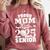 Proud Mom Class Of 2025 Graduation Senior Golf Player Mom Comfort Colors Sweatshirt Crimson