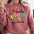 Proud Mom Class Of 2025 Kindergarten Graduate Graduation Comfort Colors Sweatshirt Crimson