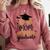 Proud Mom Of A Class Of 2026 Graduate Senior Graduation 2026 Comfort Colors Sweatshirt Crimson