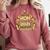 Proud Mom Graduation Of 8th Grade Graduate Comfort Colors Sweatshirt Crimson