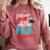Proud Mom PhD Doctoral Graduation Doctorate Degree Comfort Colors Sweatshirt Crimson