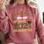 Proud Mom Of Two 2021 Graduates Twin Mama Graduation Leopard Comfort Colors Sweatshirt Crimson