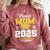 Proud Mom Of Two Class Of 2025 Graduates Twins Graduation Comfort Colors Sweatshirt Crimson