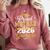 Proud Mother Of a Class Of 2026 Graduate Senior Graduation Comfort Colors Sweatshirt Crimson