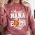 Proud Nana Of A 2026 Senior Basketball Graduation Comfort Colors Sweatshirt Crimson