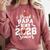 Proud Papa Of A 2026 Senior Football Graduation Dad Comfort Colors Sweatshirt Crimson
